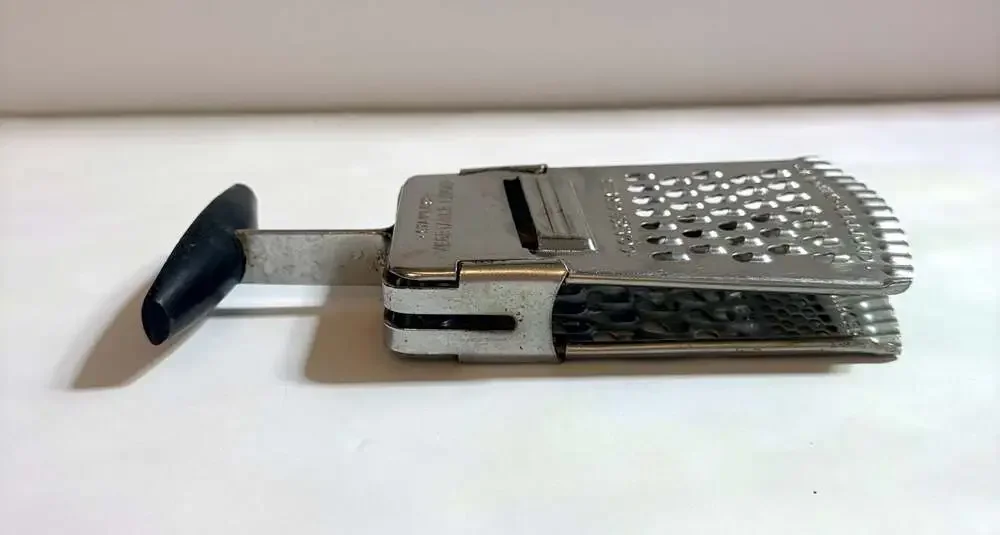 Vtg. Stainless Vegetable Slicer, Coarse Grater, Fine Grater, Chopper & Mincer